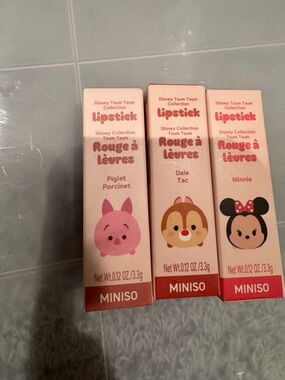 New MINISO Disney Lipstick Trio